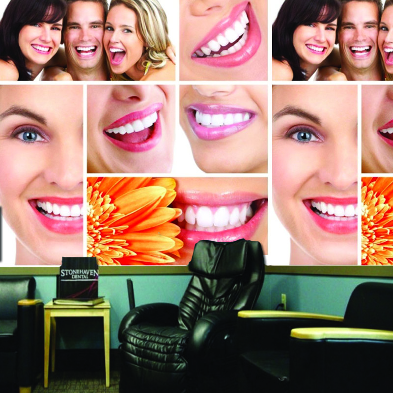 Ταπετσαρία για ιατρικό χώρο Dentist's collage